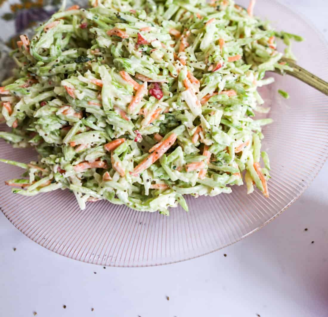 Whole30 & Paleo Broccoli Slaw Side Dish