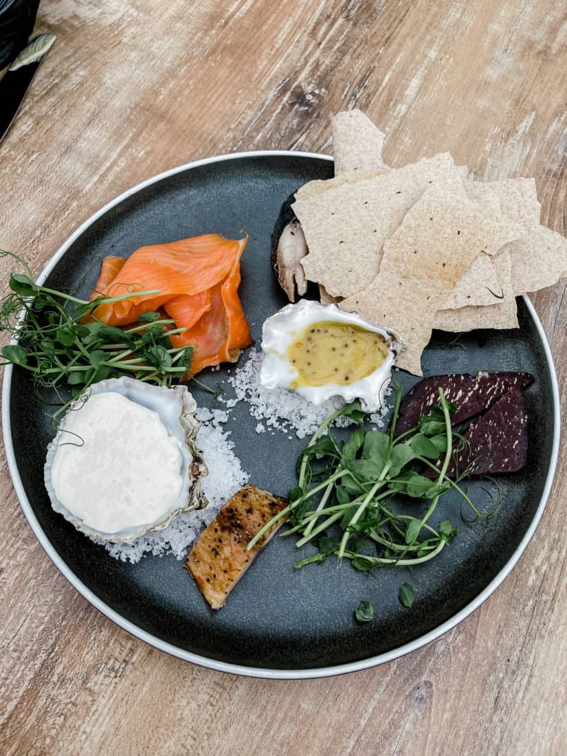 a plate of Norwegian food