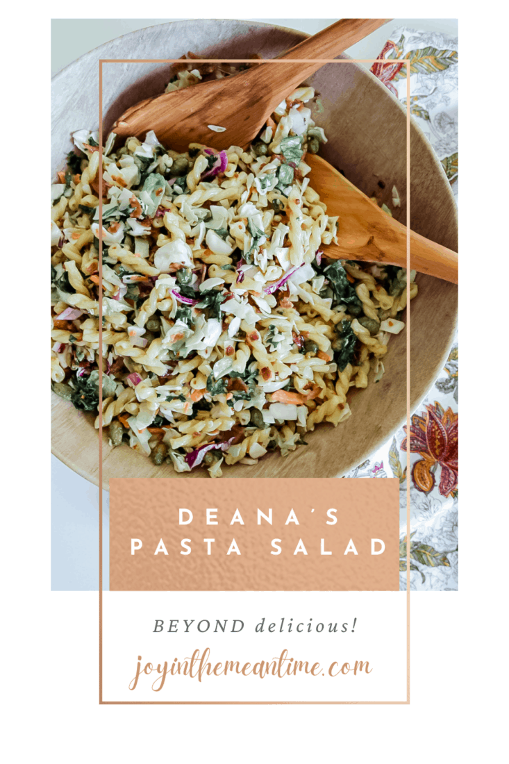Deana's Pasta Salad Pinterest Pin 
