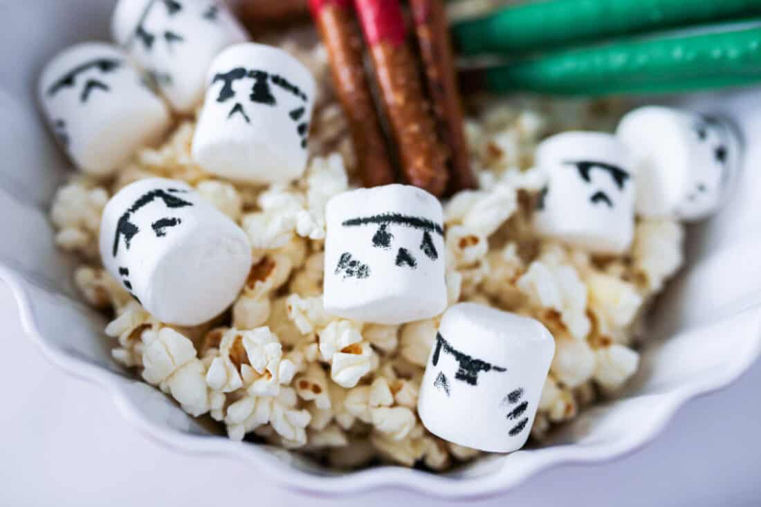 Star Wars Popcorn Closeup