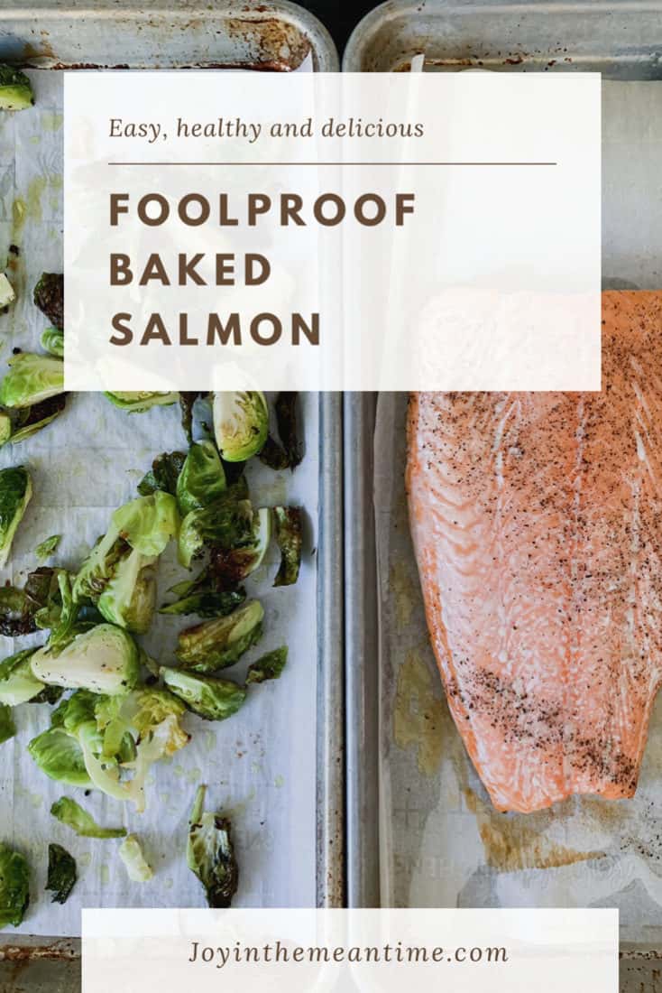 Foolproof baked salmon pinterest banner