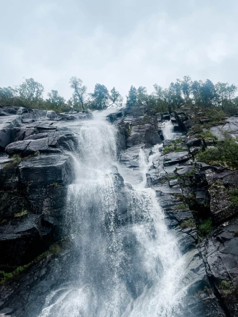 a waterfall in Norway